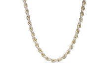 Load image into Gallery viewer, 7mm Gold Iced Out Rope Chain