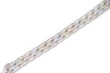 Load image into Gallery viewer, 14mm Tri-Color Iced Baguette Bracelet