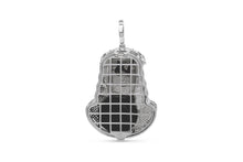 Load image into Gallery viewer, White Gold Lazer Jesus Pendant