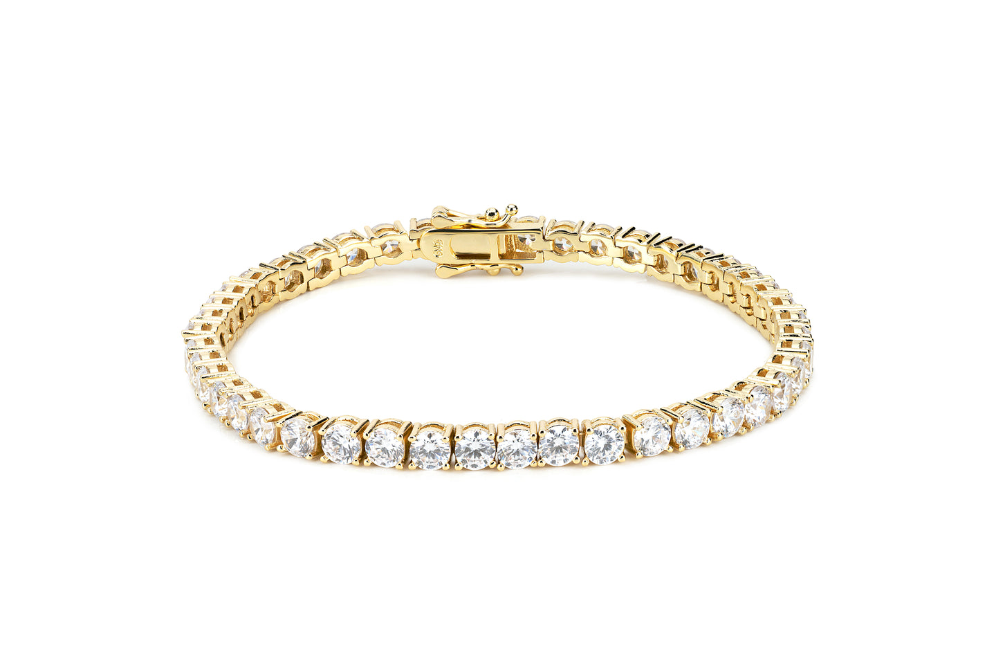 4mm Gold Tennis Bracelet