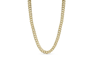 10mm Gold Donut Iced Baguette Cuban Chain