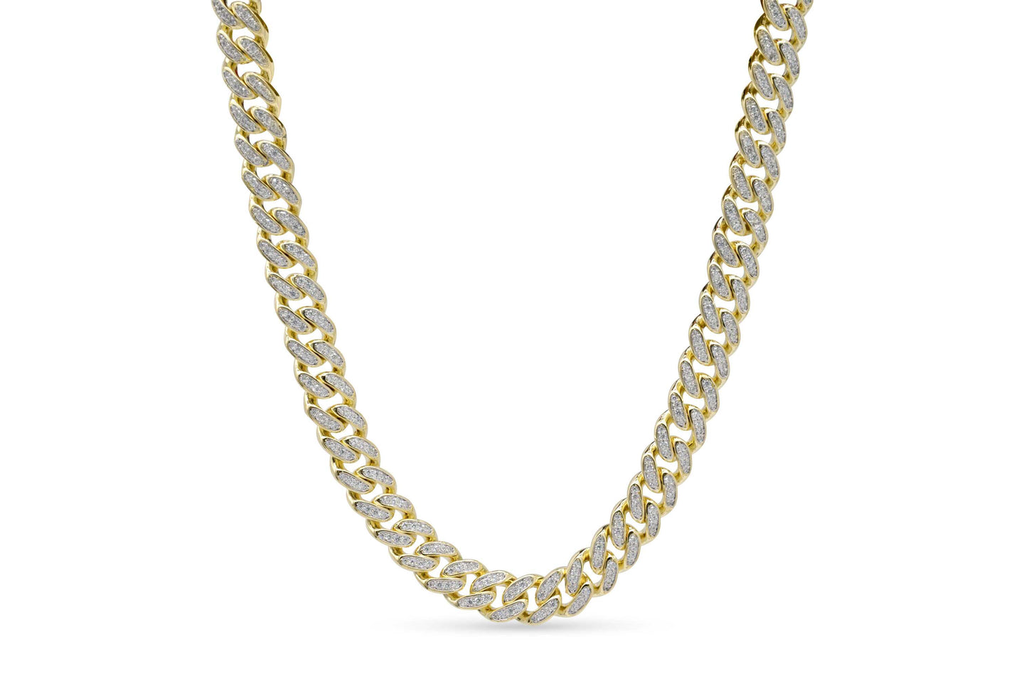 10mm Gold Iced Out Cuban Chain