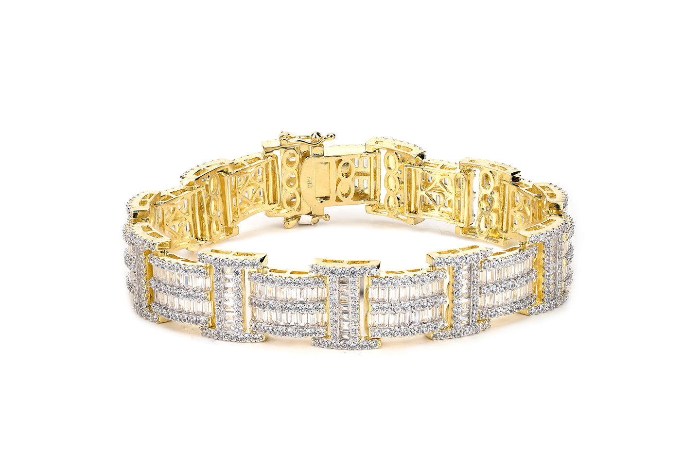 14mm Gold Iced ID Bracelet