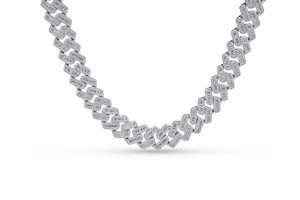 14mm Iced Baguette Cuban Chain