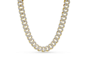 14mm Gold Iced Out Cuban Chain