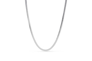 4mm Silver Herringbone Chain