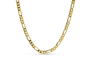 5.7mm Gold Figaro Chain