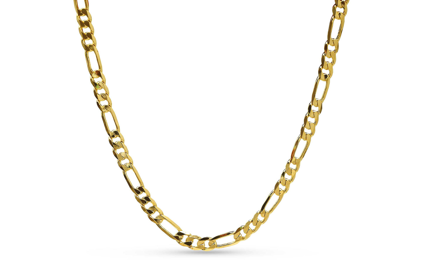 5.7mm Gold Figaro Chain