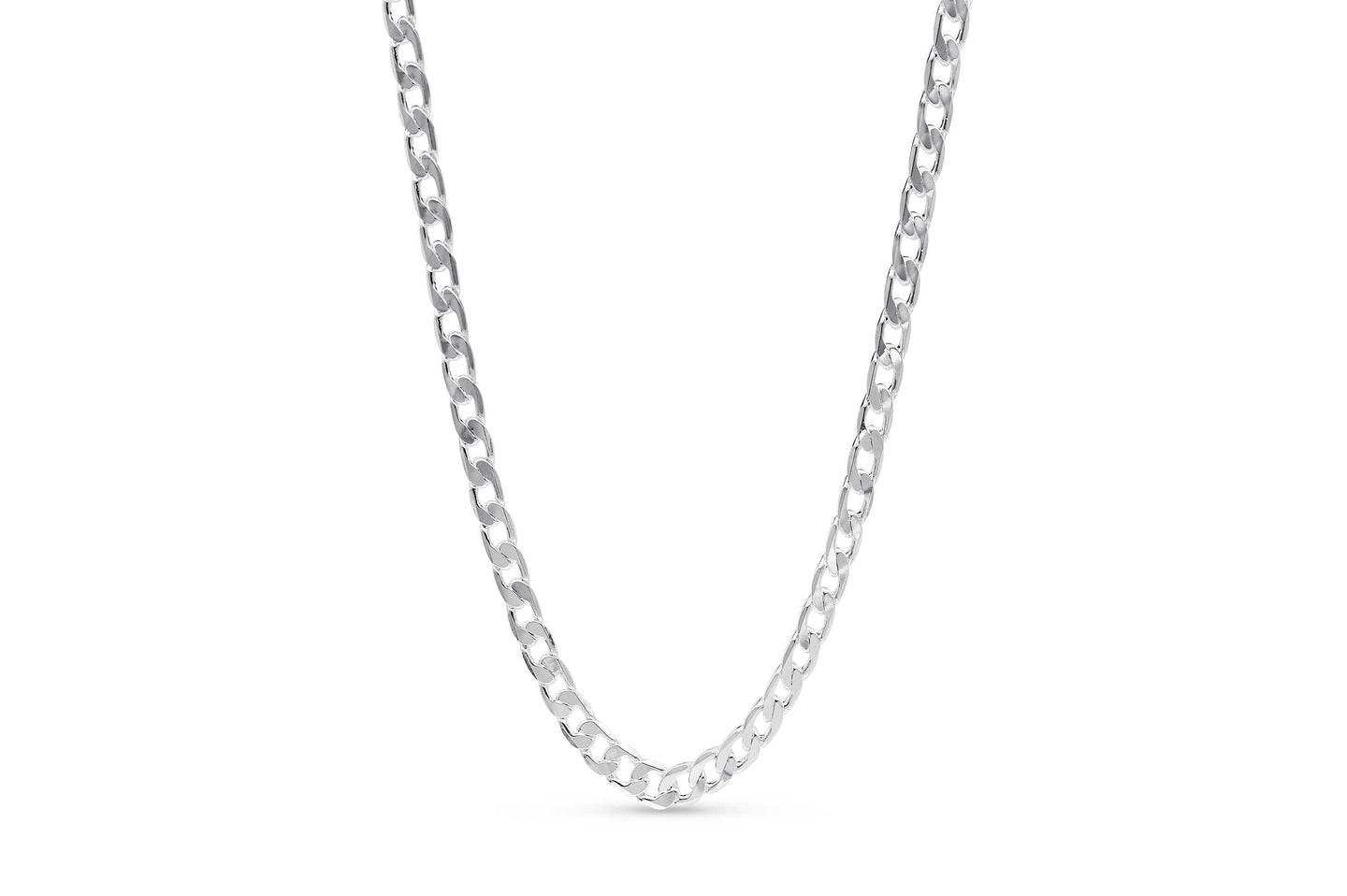 5.7mm Silver Curb Chain