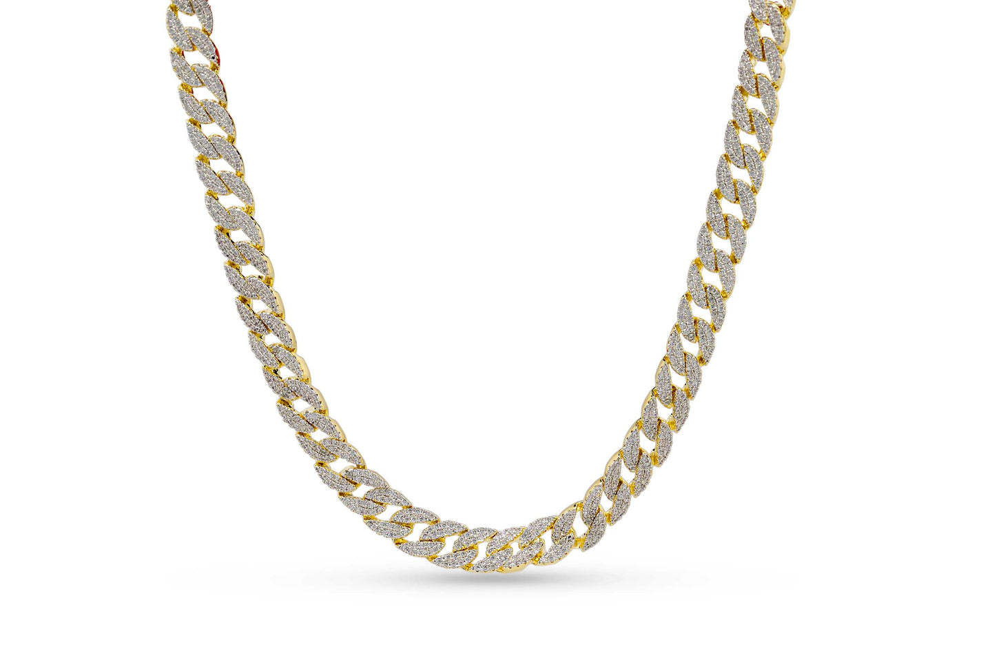 8mm Iced Out Flat Cuban Chain