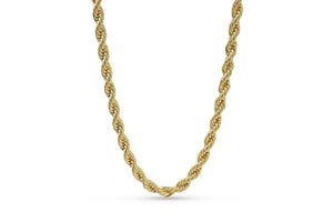 7mm Gold Rope Chain