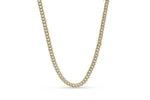 7mm Gold Iced out Cuban Chain