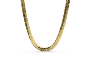 9mm Gold Herringbone Chain