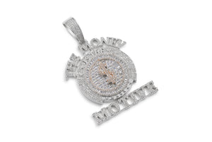 White Gold The Money Motive Pendant