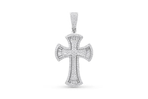 White Gold Cross Pendant