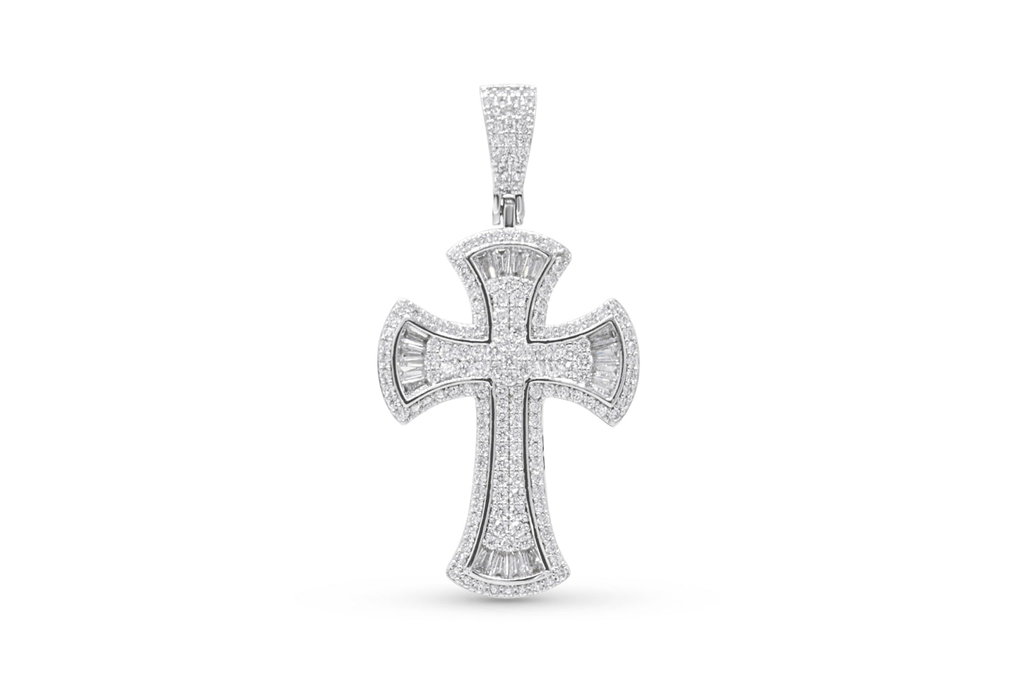 White Gold Cross Pendant