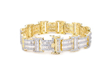 Load image into Gallery viewer, 14mm Gold Iced ID Bracelet
