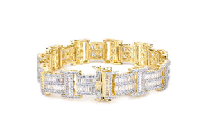 14mm Gold Iced ID Bracelet