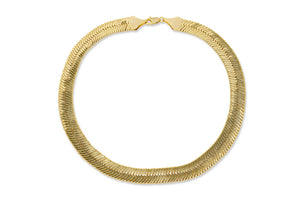 14mm Gold Herringbone Chain