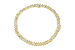 16mm Iced Gold Baguette Cuban Chain