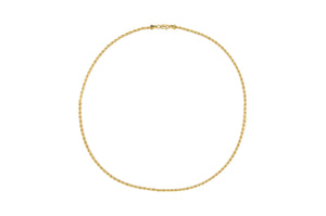 2.4mm Gold Rope Chain