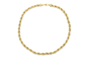 7mm Gold Rope Chain