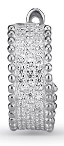 White Cluster Ring Earrings