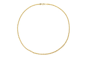 3mm Gold Rope Chain