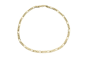 5.7mm Gold Figaro Chain