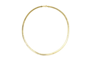 5mm Gold Herringbone Chain