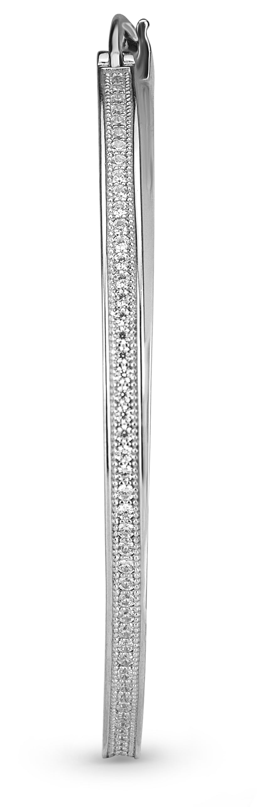 Surface Prong Hoop Earrings