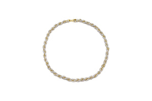 7mm Gold Iced Out Rope Chain