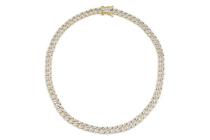 8mm Iced Out Flat Cuban Chain