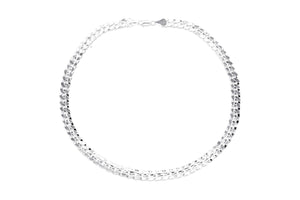 9.5mm Silver Curb Chain