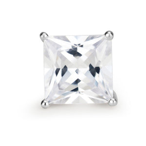 EX-Large Princess Cut Stud Earrings