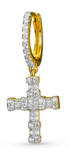 Load image into Gallery viewer, Cross Loop Earrings