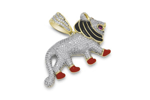 Black Mane Lion Pendant