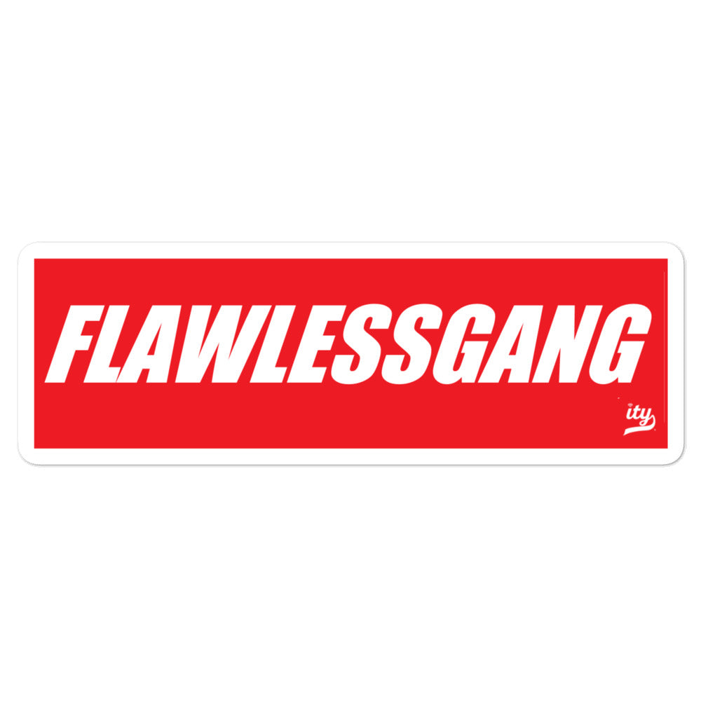 Flawless Gng Box Logo Sticker